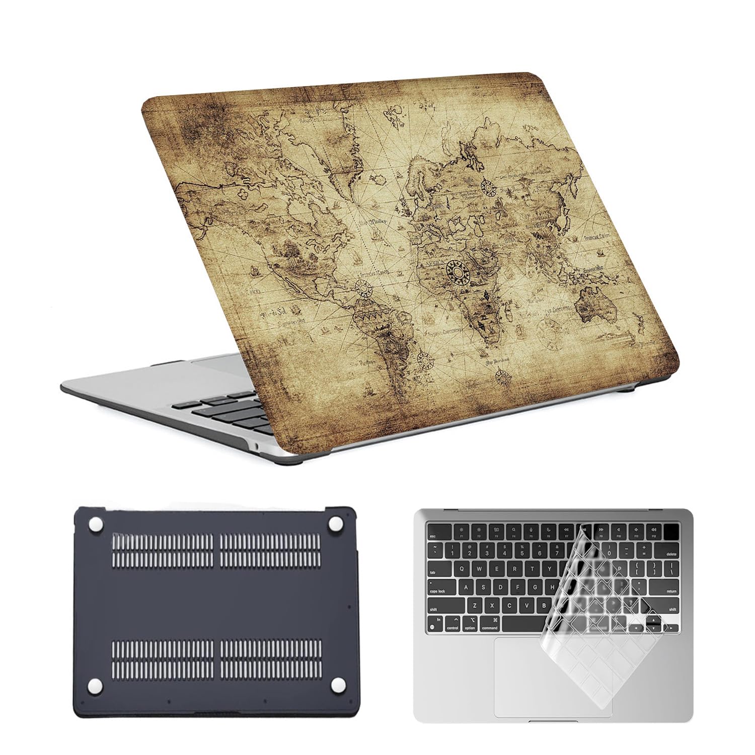 Funda Macbook Pro 13 2012-2015 carcasa dura mate y protector de teclado 8