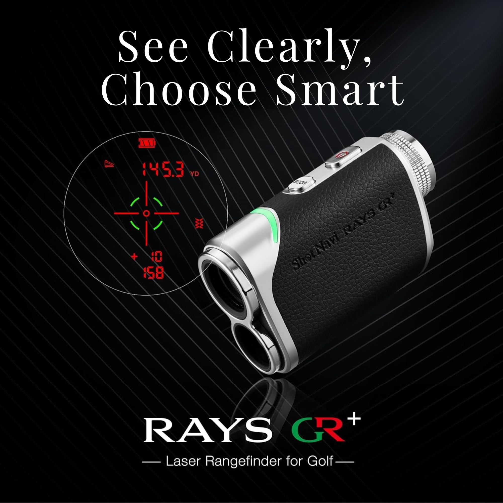 Shot Navi Laser Sniper RAYS Series Golf Distance Meter, Laser