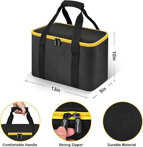 Miniatura 2 de Bolsa de herramientas universal para sierra circular DEWALT 20V MAX DCS391B/DCS565B, para Makita XSS02Z 18V Sierra Circular - Solo funda (negro)