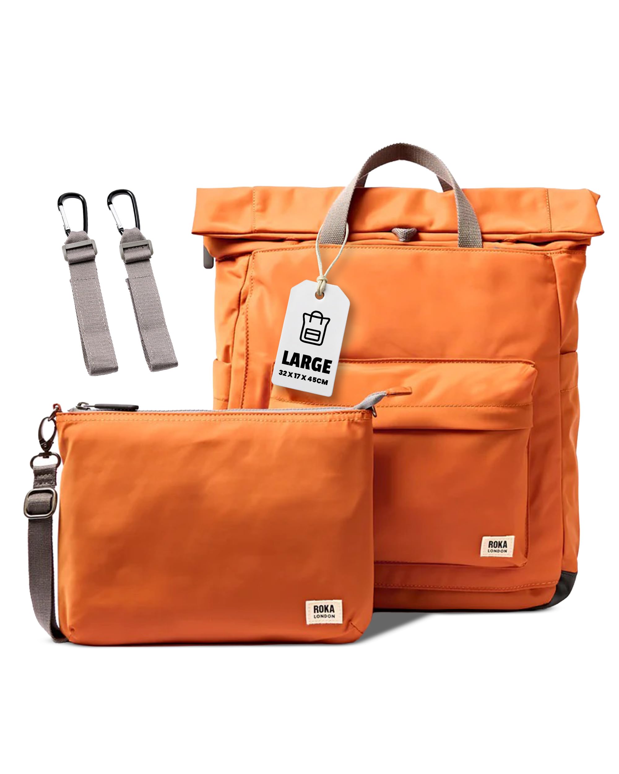 ROKA London The Primrose Baby Changing Backpack Bag, Burnt Orange