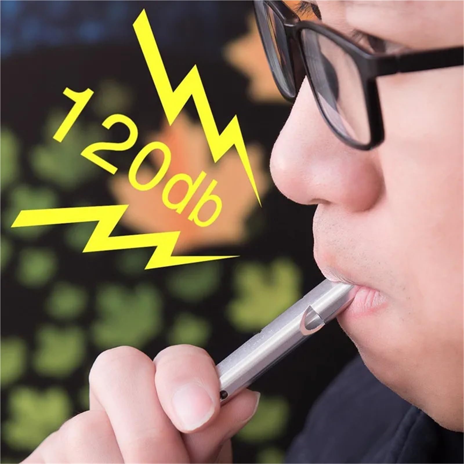 Gwizdek bezpieczeństwa 100 szt. mini przenośny 120db podwójna rura wysoka decybel na zewnątrz kemping
