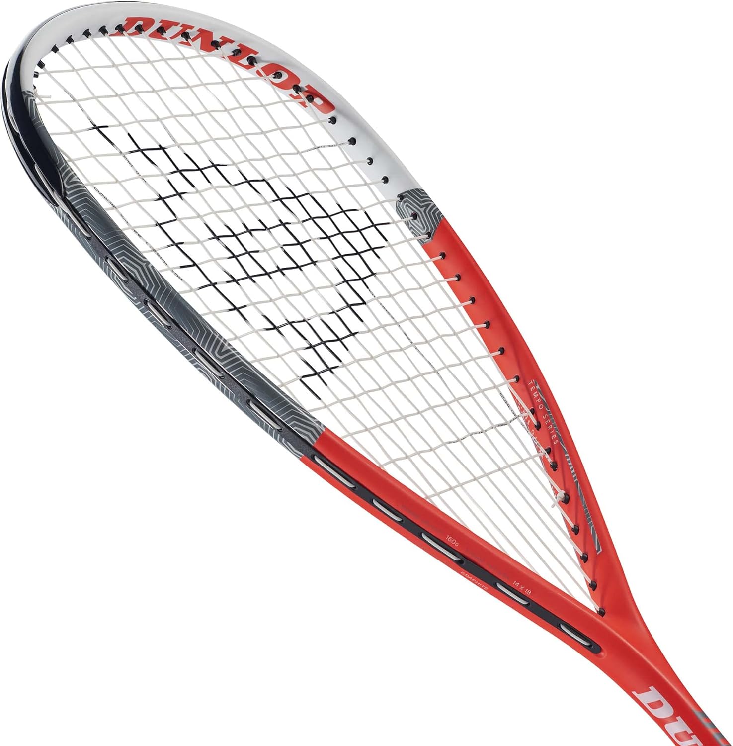 Dunlop Sports Tempo Pro Squash Racket, White/Red : Sports & Outdoors