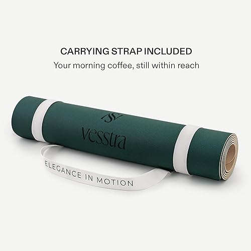 Miniatura 4 de Premium Yoga Mat – Sweat-Activated Non-Slip PU Grip I Natural Rubber Base I 4mm for Yoga, Pilates & Workouts