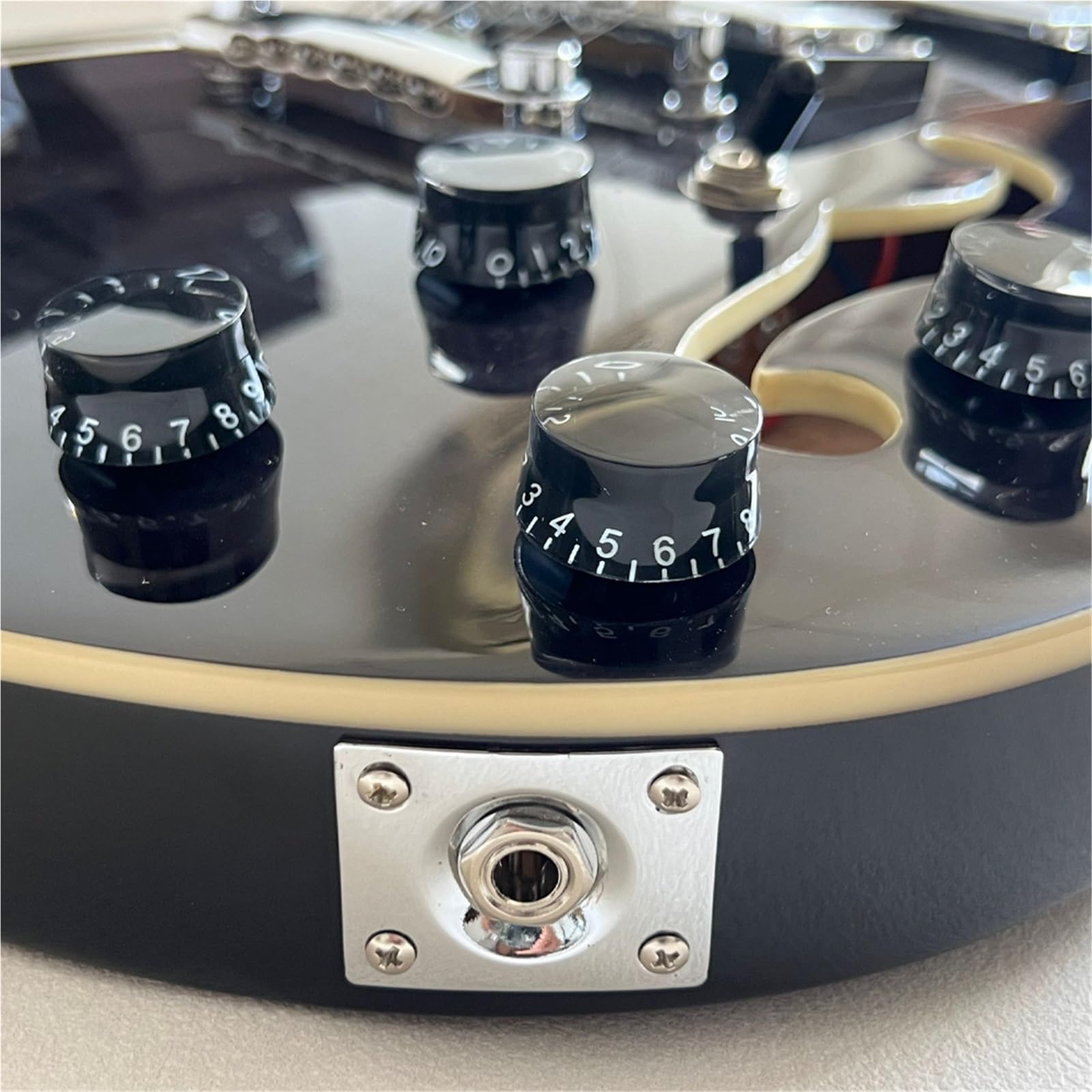 Chitarra Elettrica A 12 Corde Con Foro A F Nero Corpo In Mogano Pickup Humoke Chitarre Elettriche Principianti