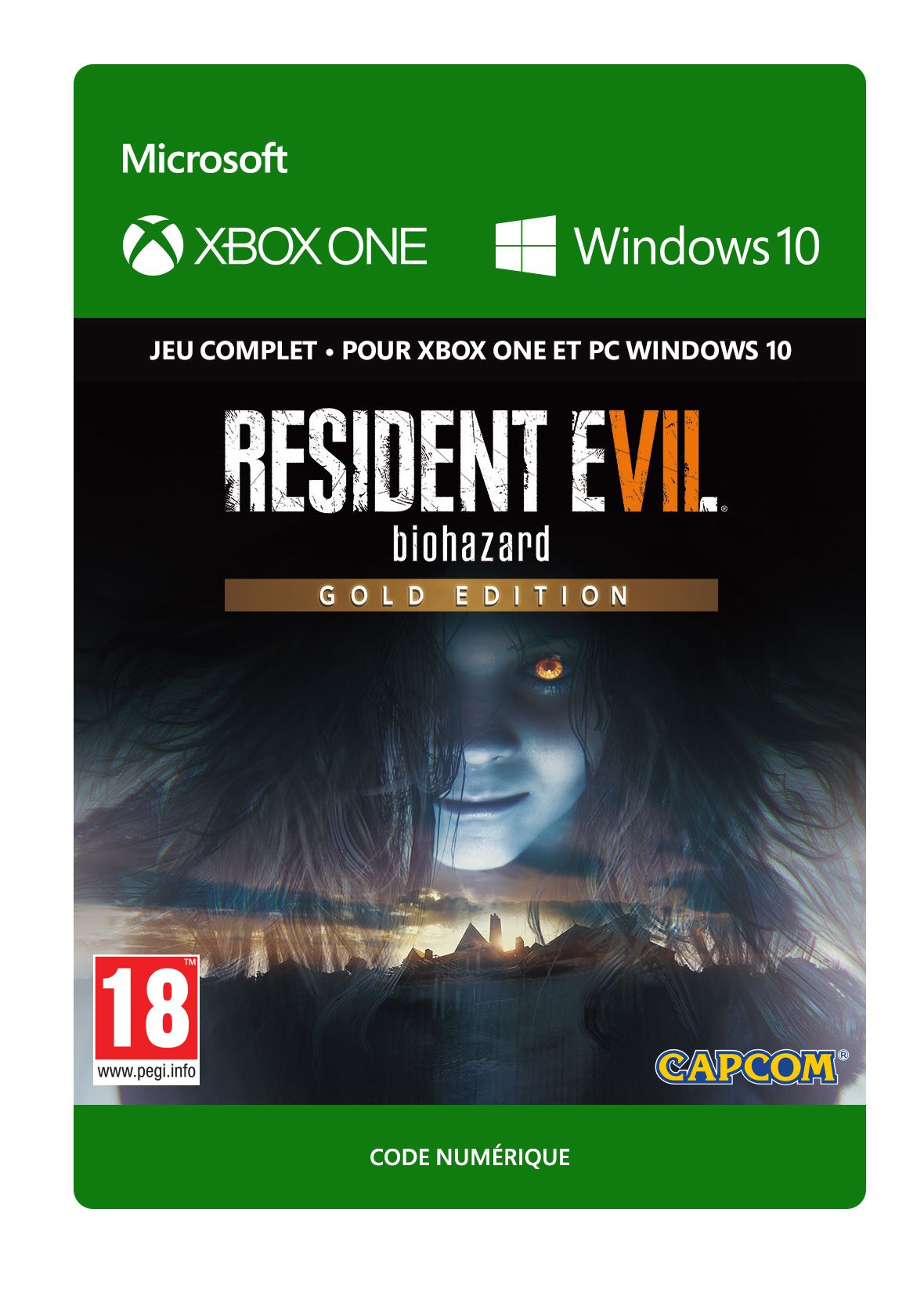 RESIDENT EVIL 7 Gold Edition Xbox One Windows 10 Code de jeu Survival Horror