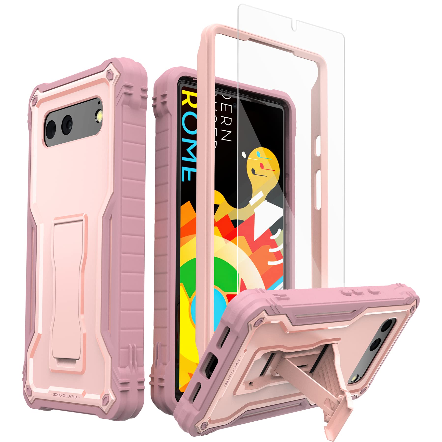 Amazon.co.jp: ExoGuard Google Pixel 6用ケース、ラバー耐衝撃