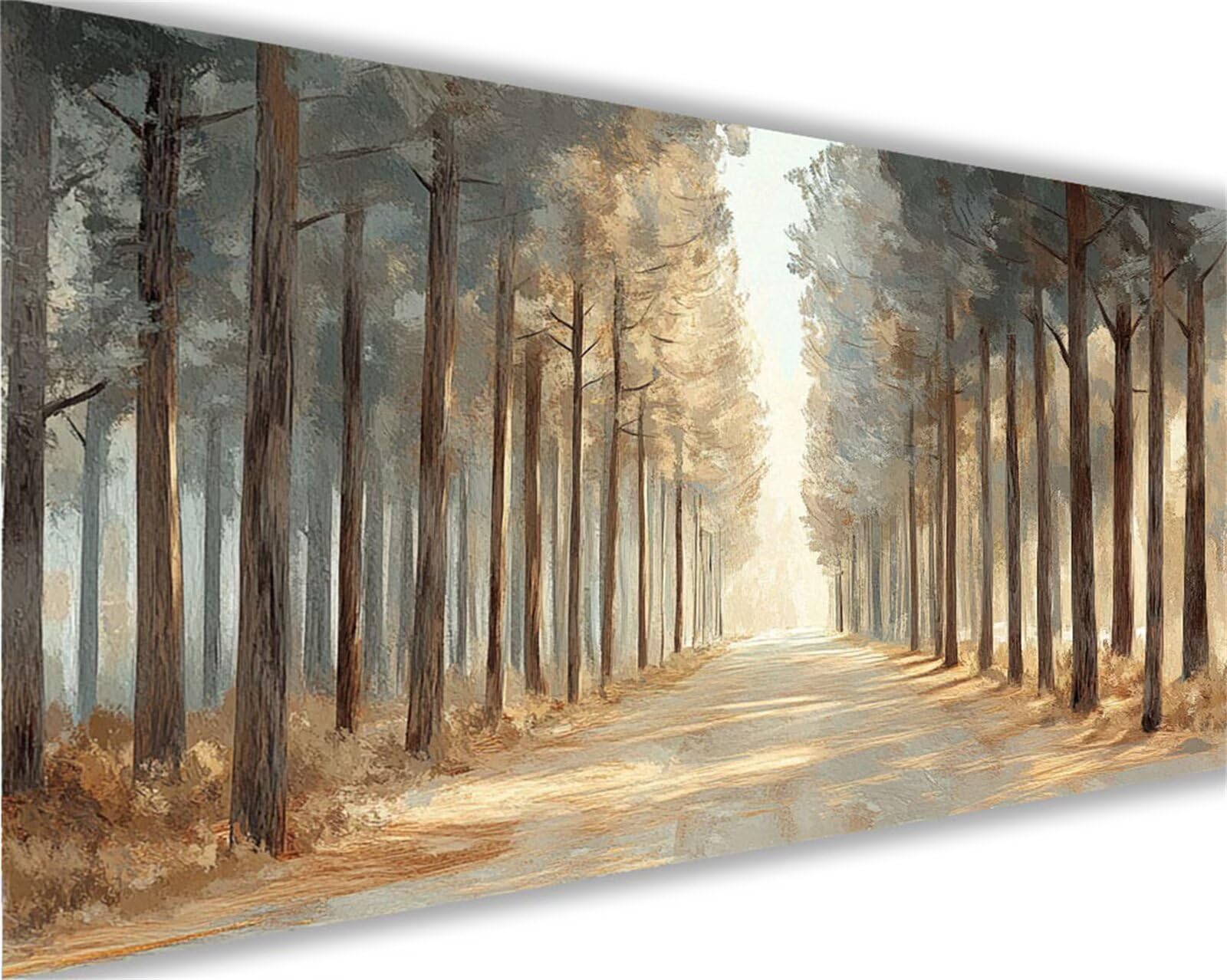 Peinture Numero Arbre Peinture par Numero Adulte Forêt Activité Manuelle Adulte, DIY Paint by Numbers Kits avec Pinceaux et Acryliques Peintures pour la Décoration de la Maison Cadeaux 80x160 cm L1064