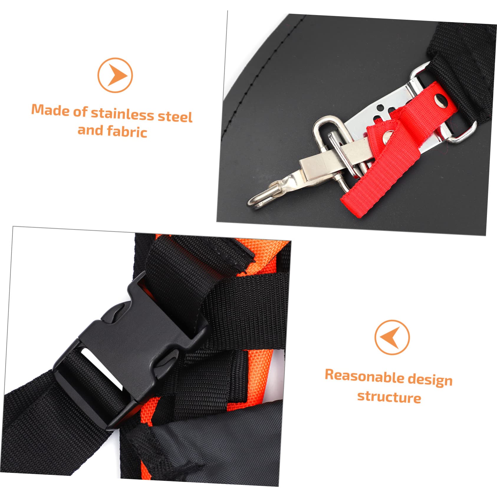 Abaodam Imbracatura Decespugliatore Doppia Spalla 2pezzi Tessuto Imbottito Arancia per Riduzione Pressione e Uso Confortevole per Giardinaggio