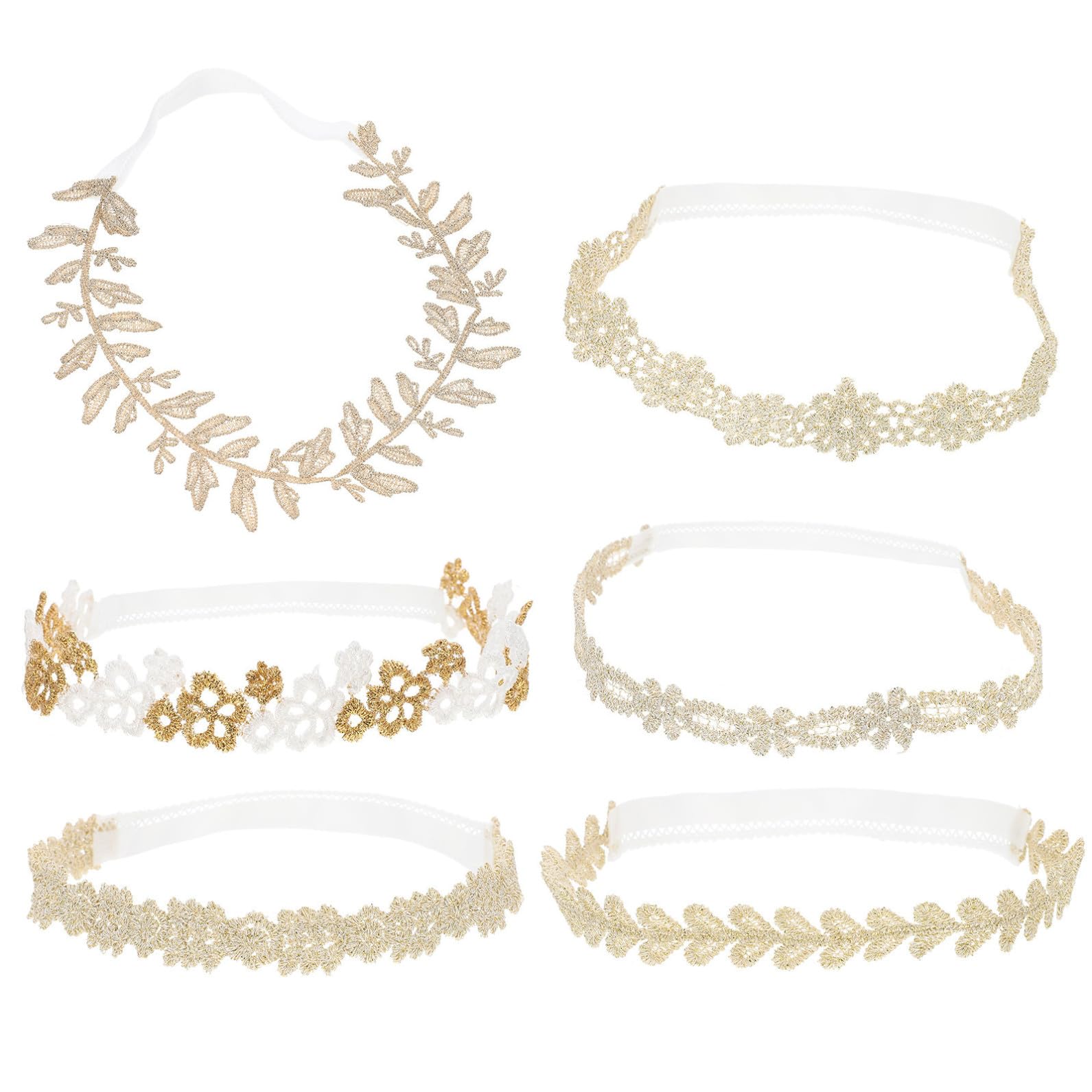 VICASKY 18pezzi Fasce Per Bambina Con Fiori Pizzo Eleganti Cerchietti Per Bambina Accessori Per Fotografie e Feste Per Occasioni Speciali