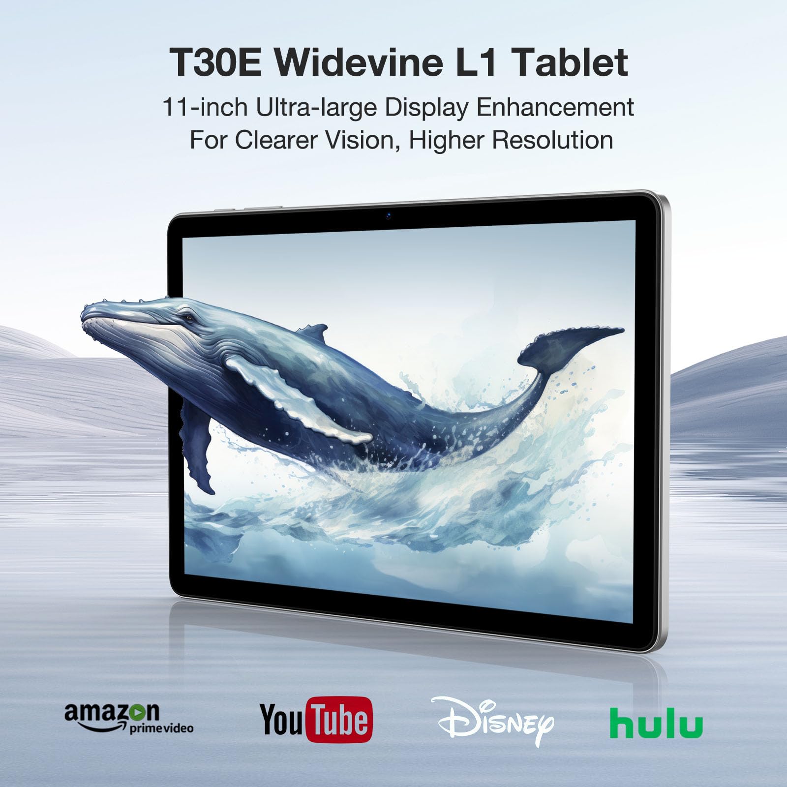 DOOGEE T30E Tablet 9GB RAM + 128GB ROM/TF 1TB, Android 14 Tablet 11 Pollici, 8000mAh | 4G LTE +5G WiFi | Octa-Core | BT5.0 | 13MP+5MP | Widevine L1 | TÜV Luce Blu Bassa Tablet con Sim