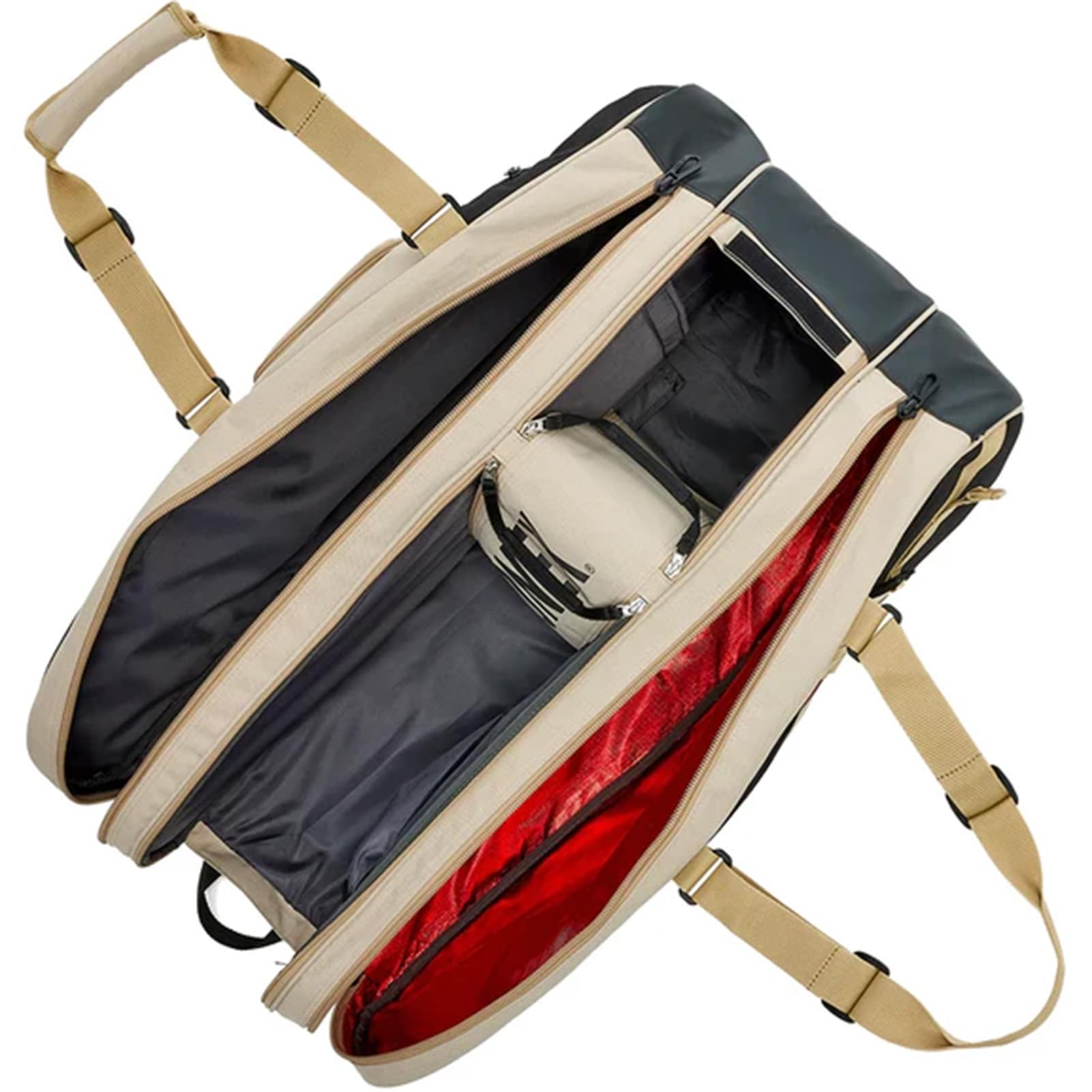 YONEX Gearlogic - Borsa per racchette da tennis, confezione da 9, resistente, leggera, multi-compartimento, regolabile, con scomparto termico e tasche interne