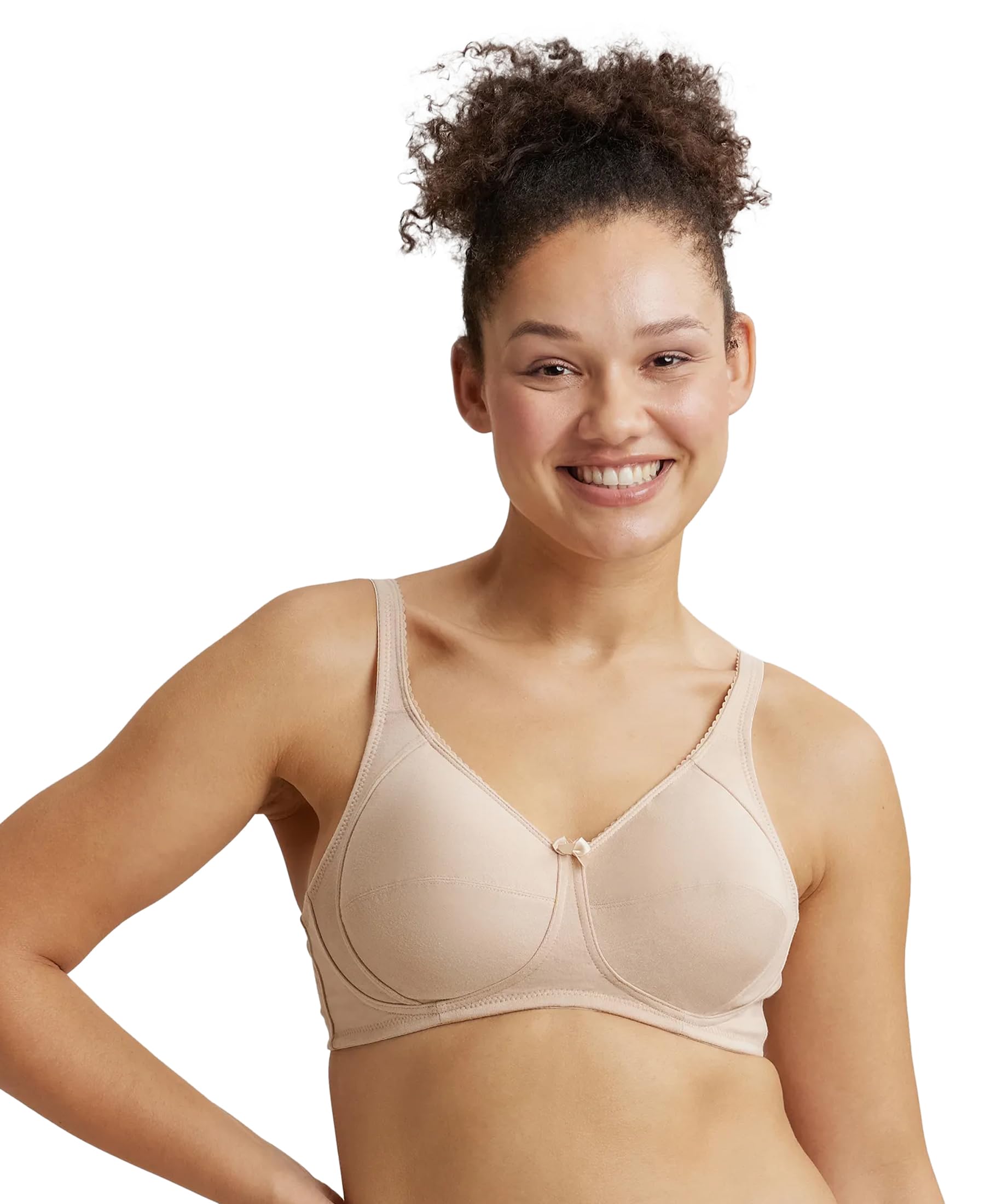 jockey ES13 Plus Size Bra | Wirefree | Non Padded | Full Coverage |Side Panel Support | Super Combed Cotton Elastane Fabric-picture-43