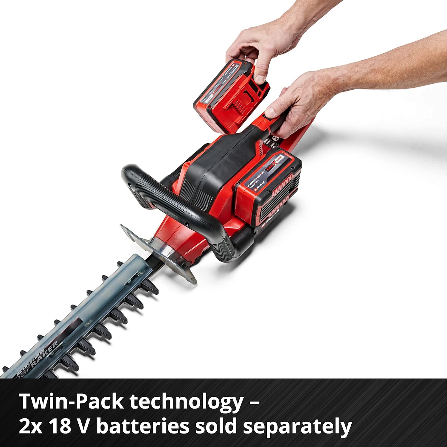 Einhell Ge-Ch 36/65 Li-Solo Power X-Change Nożyce do Żywopłotu, Czerwony/Czarny, 720 mm