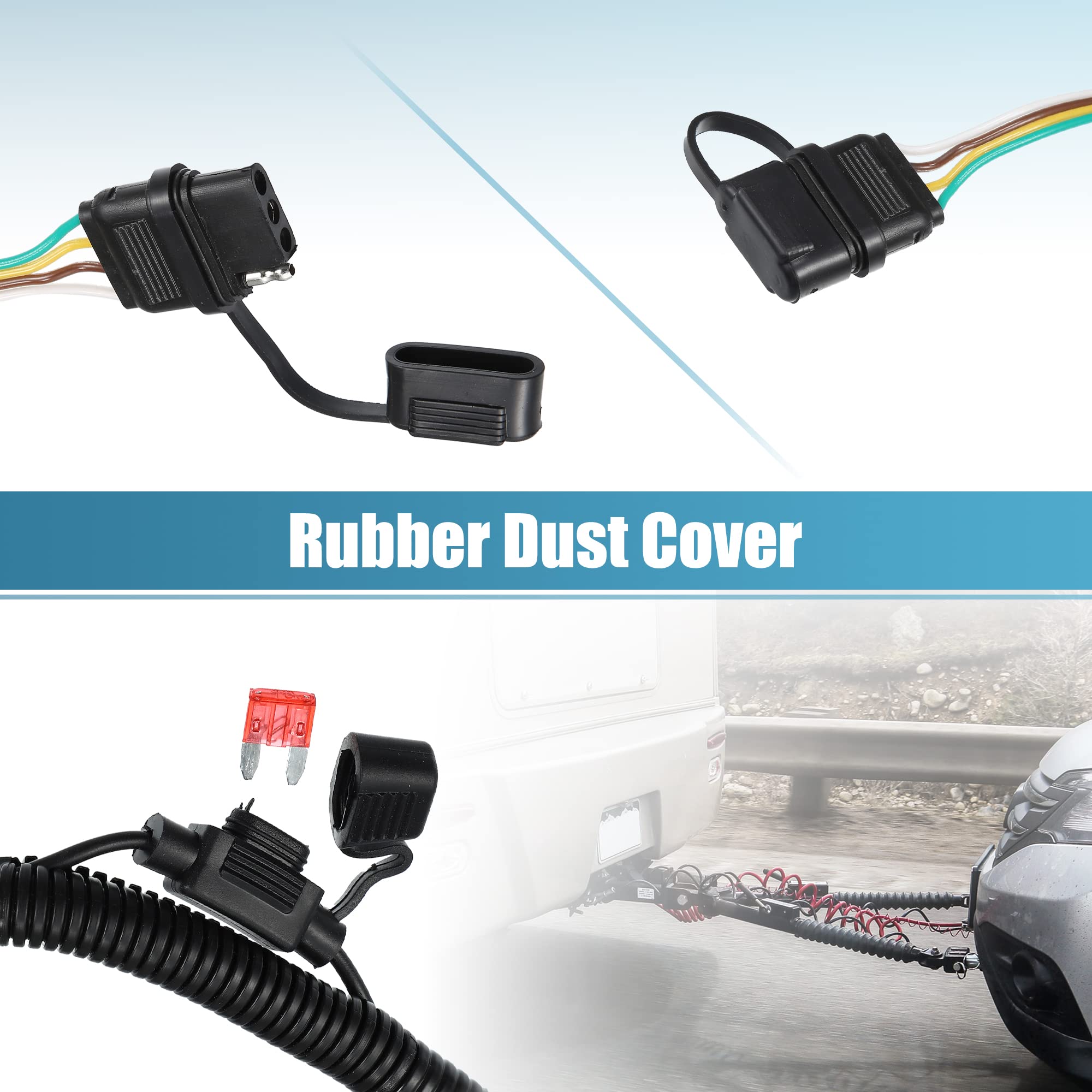 PP-「P」 Amazon.com: X AUTOHAUX 1 Set 118269 Vehicle Side 4-Pin 4 Way