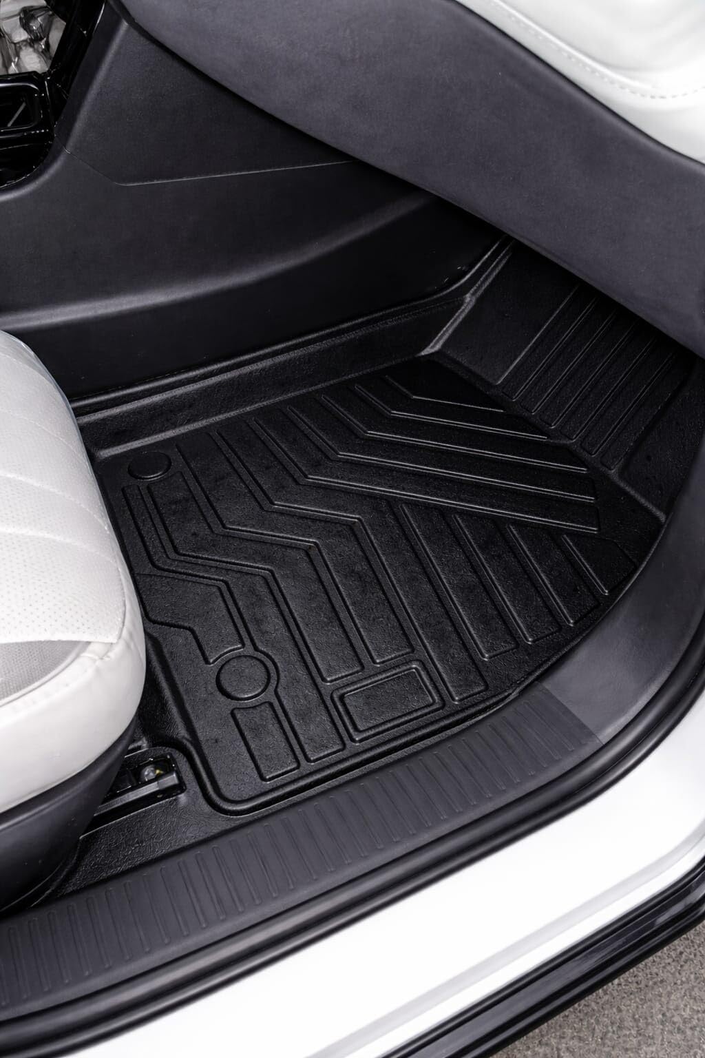 3D TPE & TPV Life Long Special Customised for Mahindra Xev 9S with Boot Car Floor Mat | Water Proof |Anti Slip | All Weather Mat | Customised Fit for Specific Model - Black-image-45