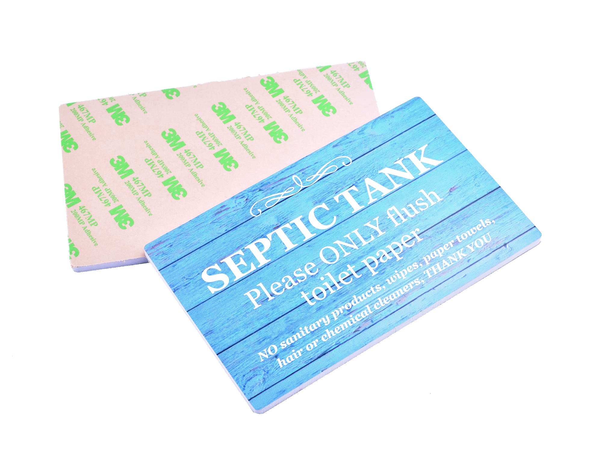 Panneau Pour Fosse Septique | Élégant Et Audacieux | Noir Et Blanc | Avis D'information Pour Les Toilettes | Salle De Bain | WC | Papier Toilette Uniquement | Avis De Maison