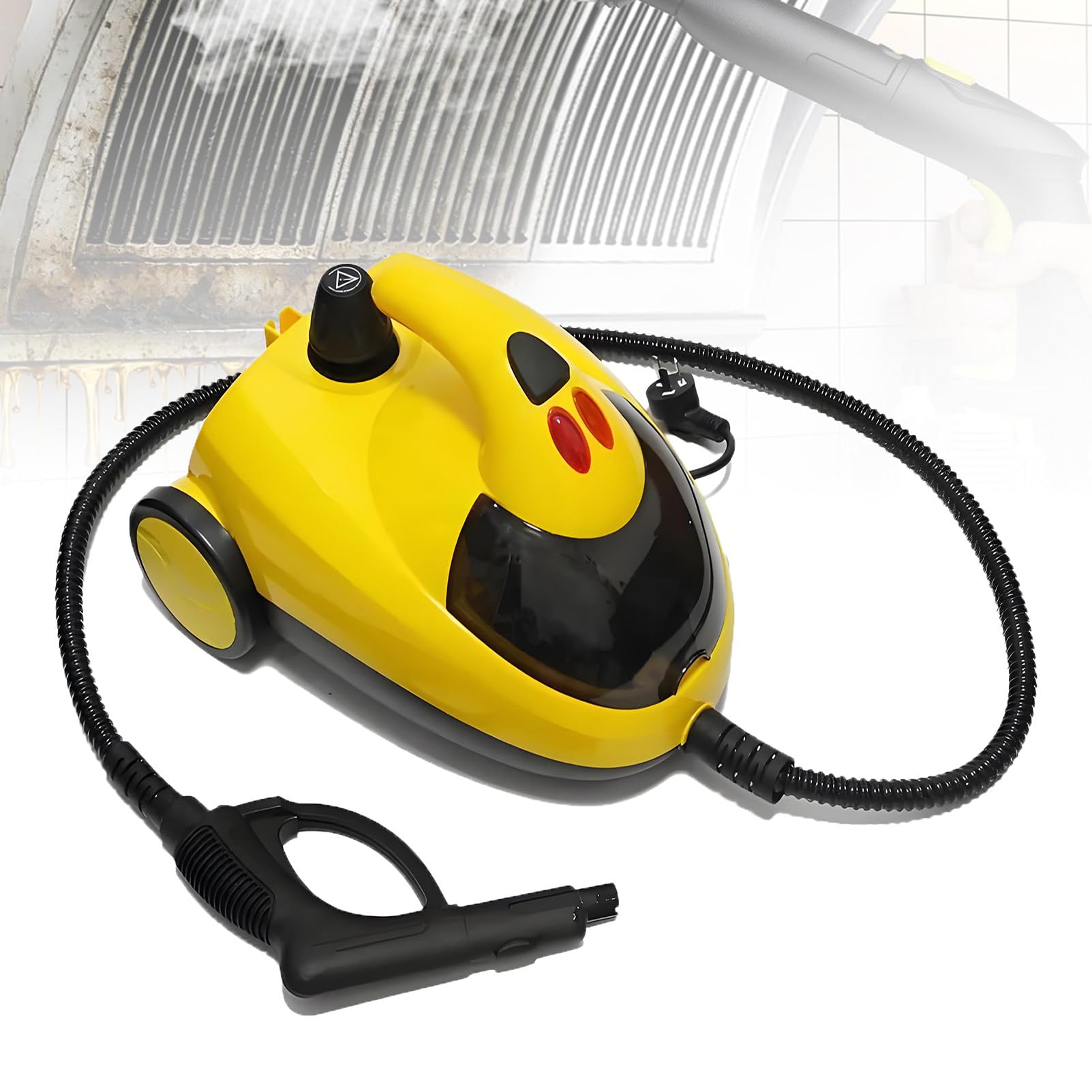 EpyGnom Heavy Duty Steam Cleaner with 1.5L Large Water Tank, Multipurpose High Temp Steam Cleaner, High Temperature Deep Cleaning for Grout, Floor, Tile, Oven, Car, Window&Kitchen