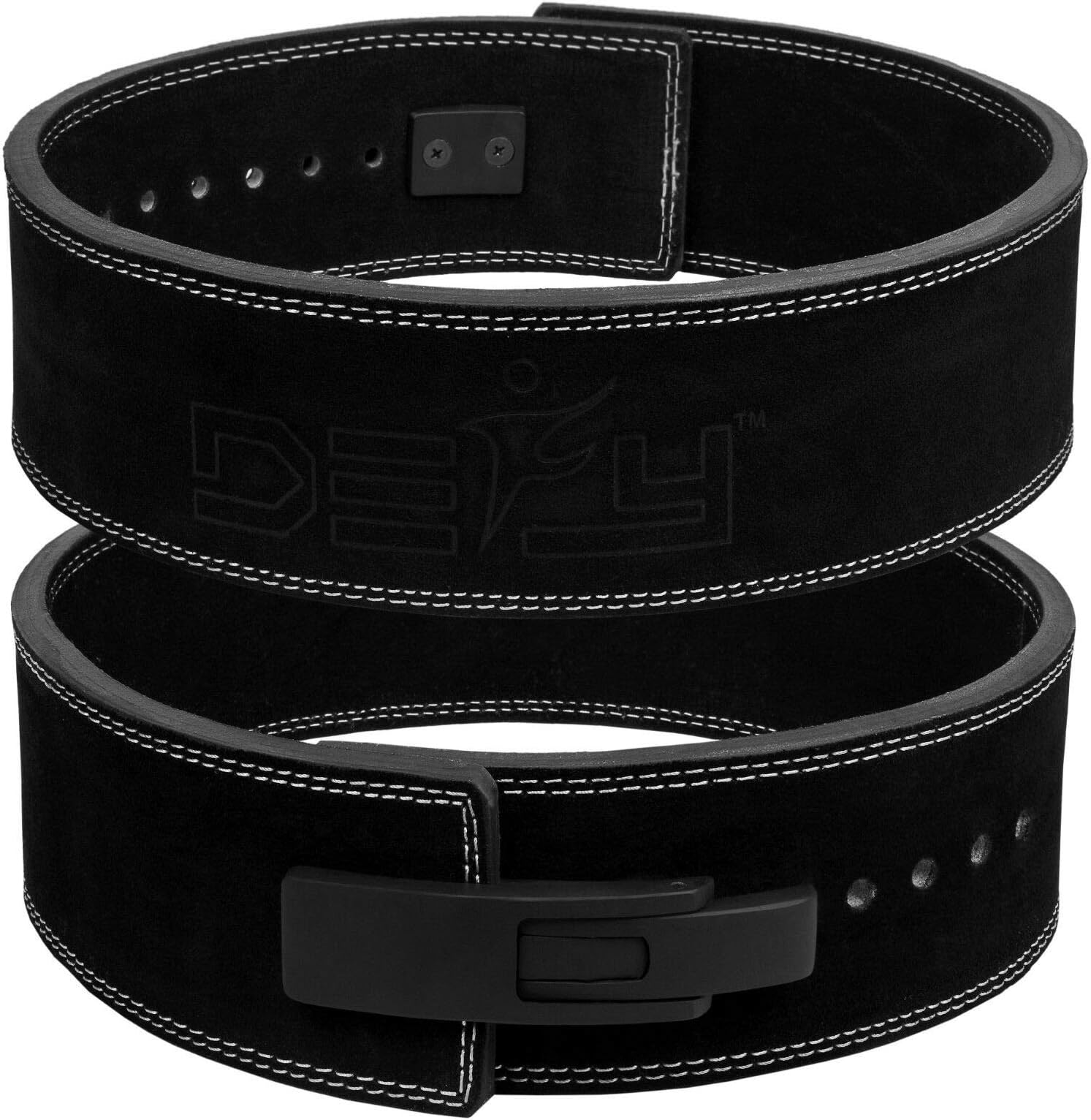 DEFY 10MM Weight Lifting Power Cowhide Leather Lever Belt Gym Training Bodybuilding New