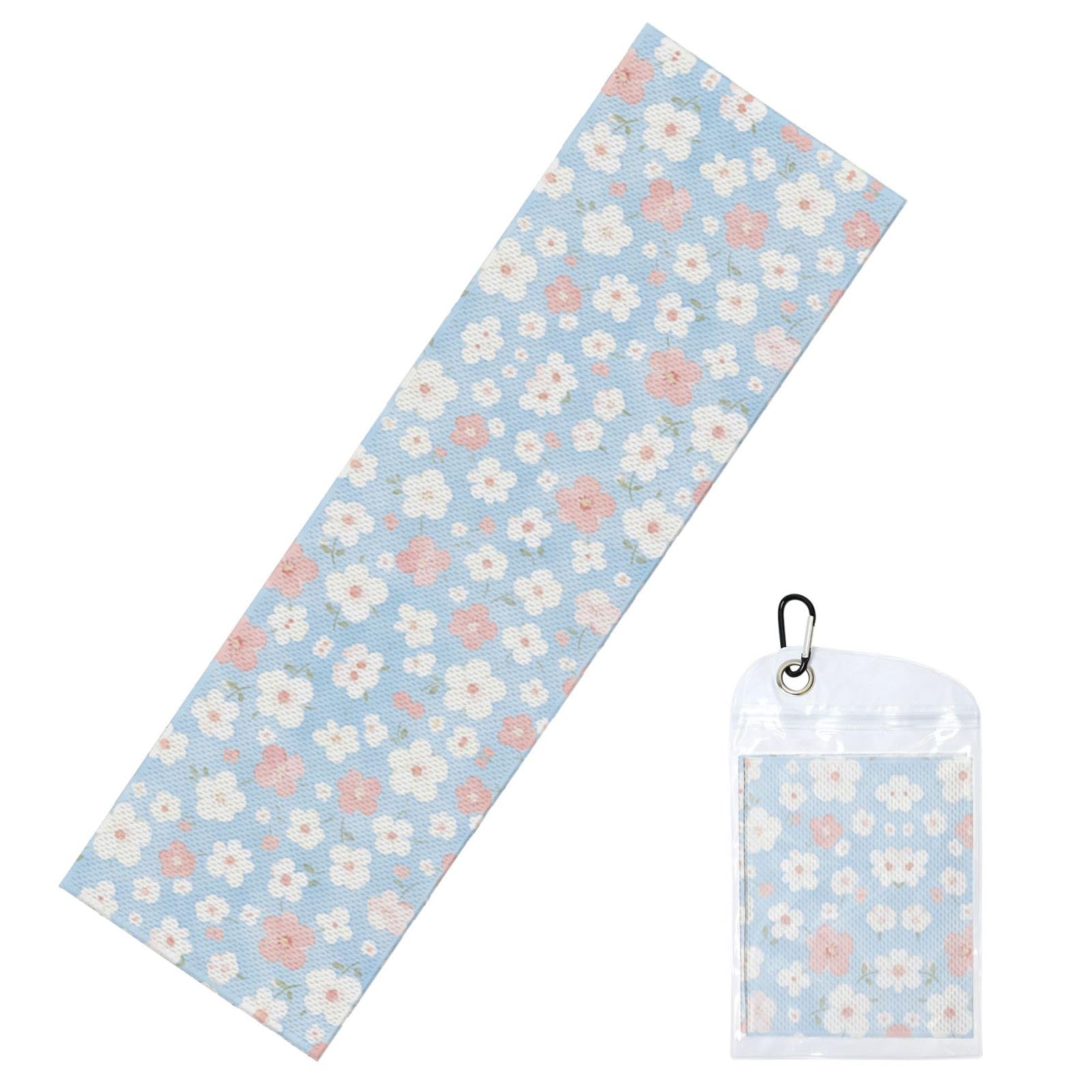 DUYIOKH Cloudy Petals Print Cooling Towel, Portable Towel for Gym Workout Golf Beach World Cup Sports Hot Weather