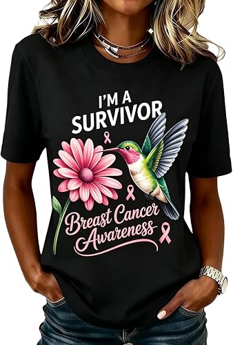 Breast Cancer Shirts for Women in October We Wear Pink Shirt Breast Cancer Aware