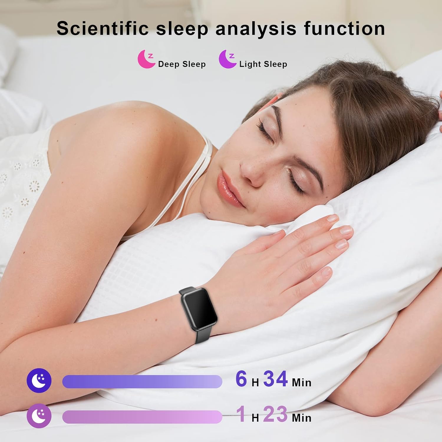 Collage of various sports activities like running, cycling, and racket sports, representing the 8 sport modes available on the ENUOSUMA S05 Fitness Tracker Watch.