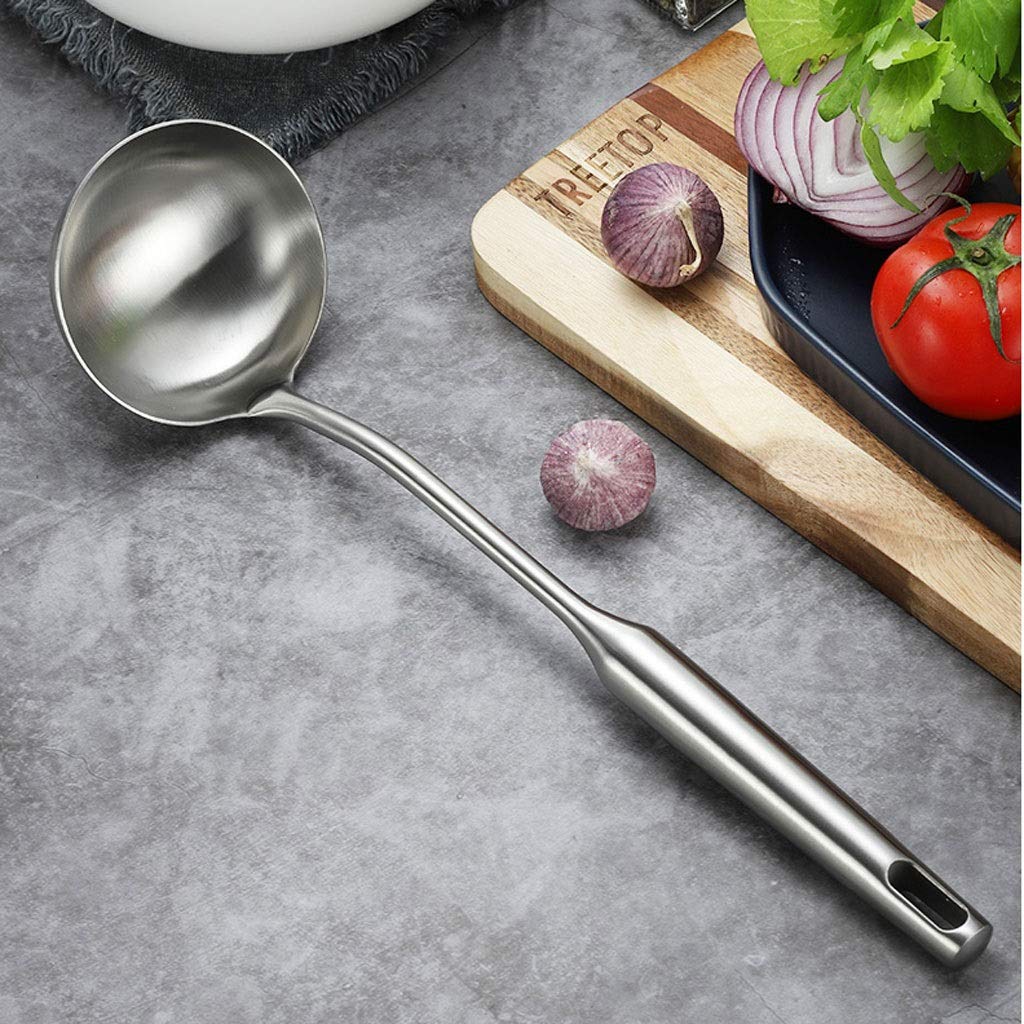 Set 2 Mestoli Acciaio Inox 20,5cm Per Salse E Zuppe - Cucchiaio Separatore Grasso - Foto 2
