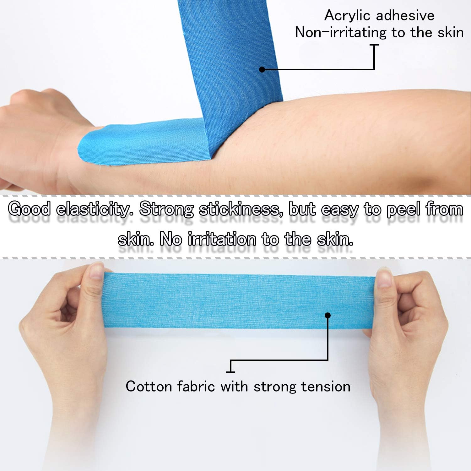 Upgraded 3Rolls Kinesiology Tape Wide 4” Kinesiology Tape Uncut 4 Inch Beige Sports Tape Athletic Kinesiology Tape Bulk Roll Waterproof Self Adhesive Knee Muscle Joint Pain Extra Wide - Image 3