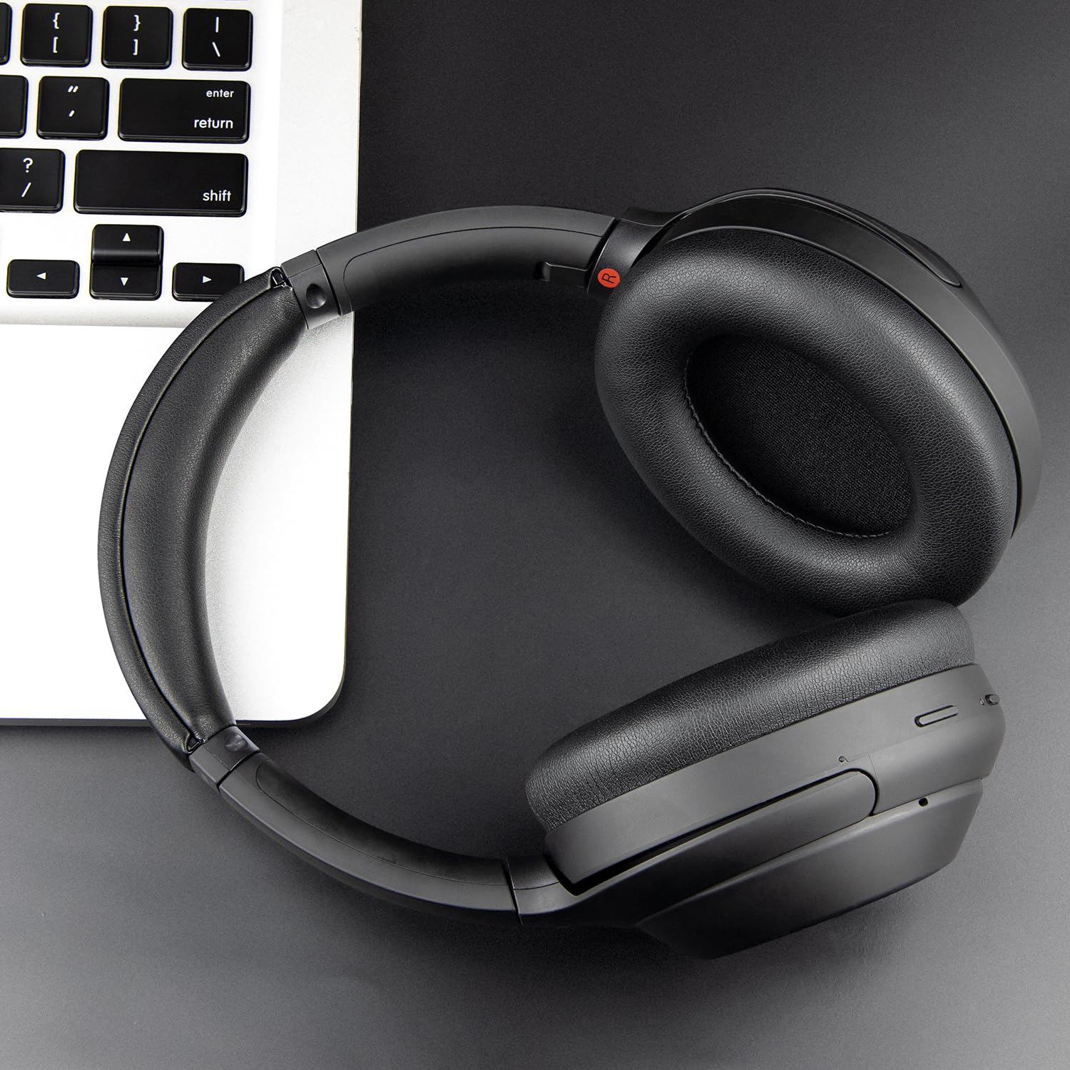 SOULWIT Poduszki nauszne + opaska na głowę, zestaw zamienny do Sony WH-1000XM4 (WH1000XM4) słuchawek nausznych, wymienna nakładka na pasek na głowę i część naprawcza nauszników