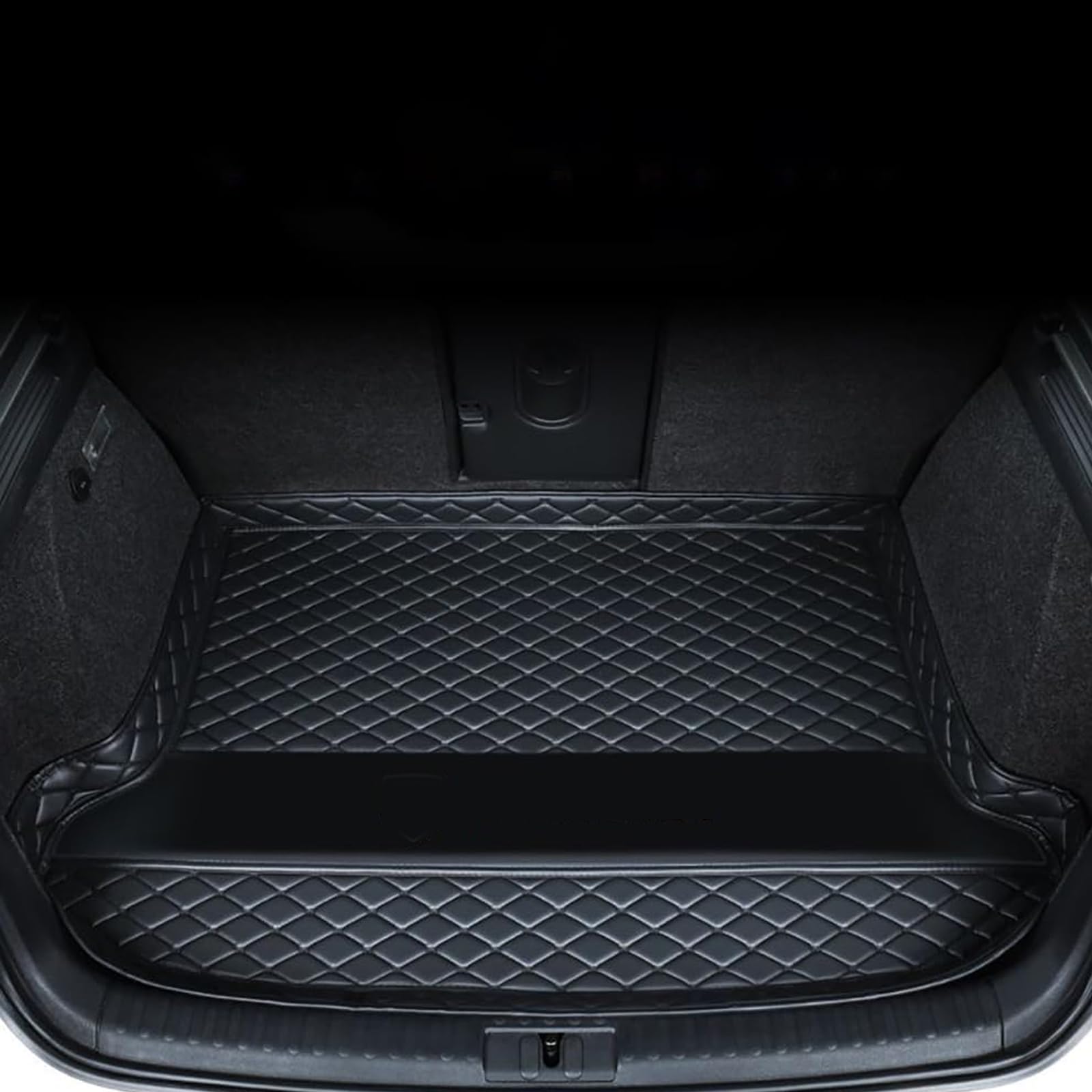 Mkhixtsl A/Black For Udi Q2 Q3 Q4 Q5 Q7 Q8 Sq2 Sq5 Sq7 Sq8 Rs-Q3 Rs-Q8 Tfsi Cr Lether Trunk Mts Boot Liners, Tilored Nti-Slip Wterproof Crgo Pet Crpets With Rised Edges, Protector Ccessories