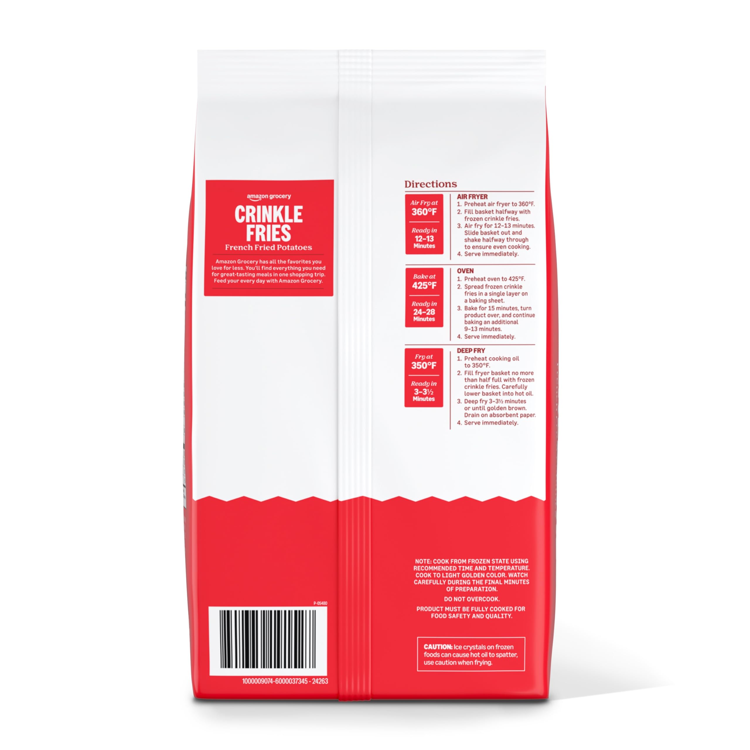 Amazon Grocery Crinkle Fries 32 Oz Frozen Previously Happy Belly Packaging May Vary — view 5