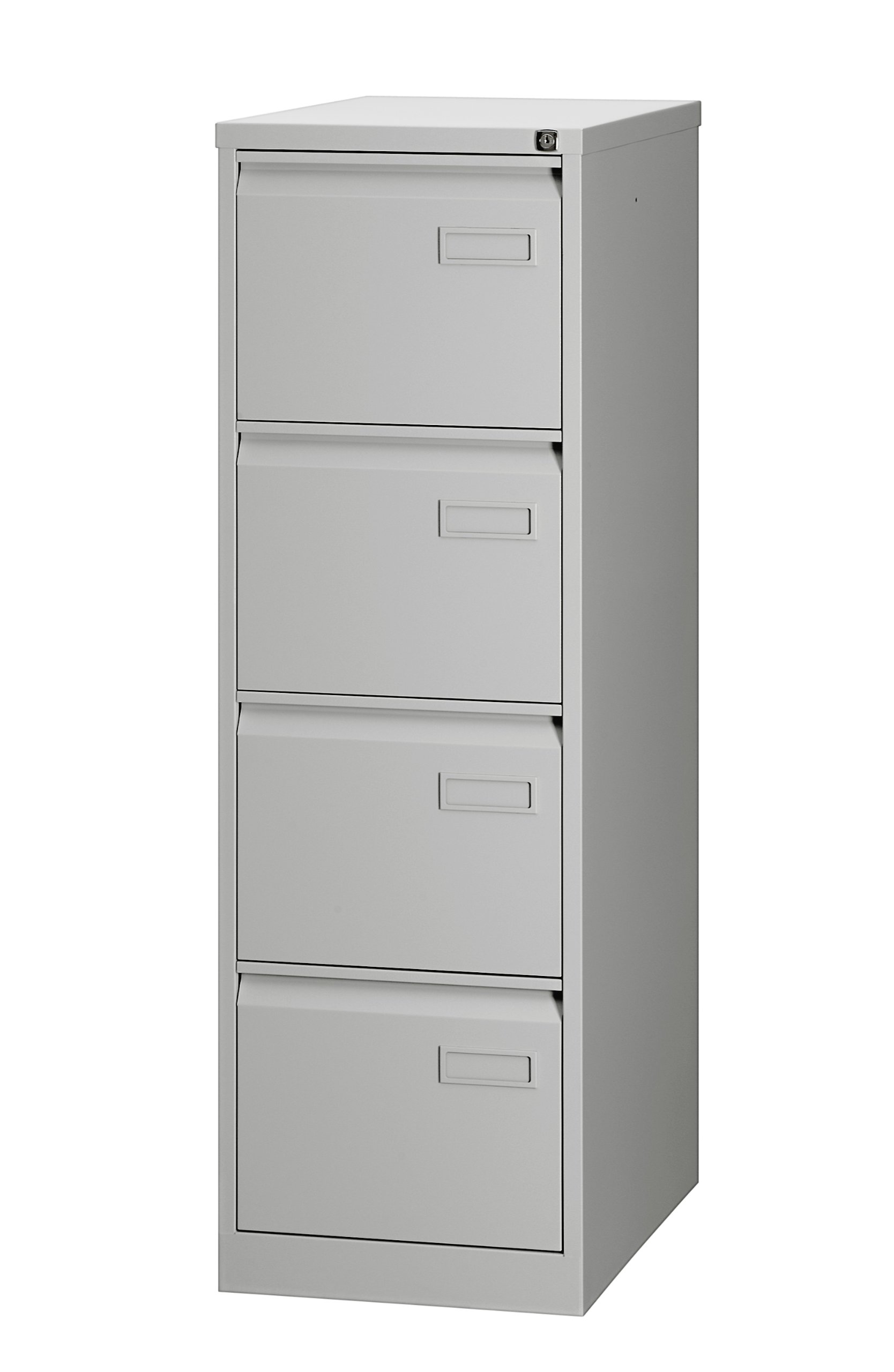 BISLEY Light Hängeregistraturschrank, einbahnig, DIN A4, 4 HR-Schubladen, 100 Prozent Schubladenauszug, Metall, 645 Lichtgrau, 62.2 x 41.3 x 132.1 cm
