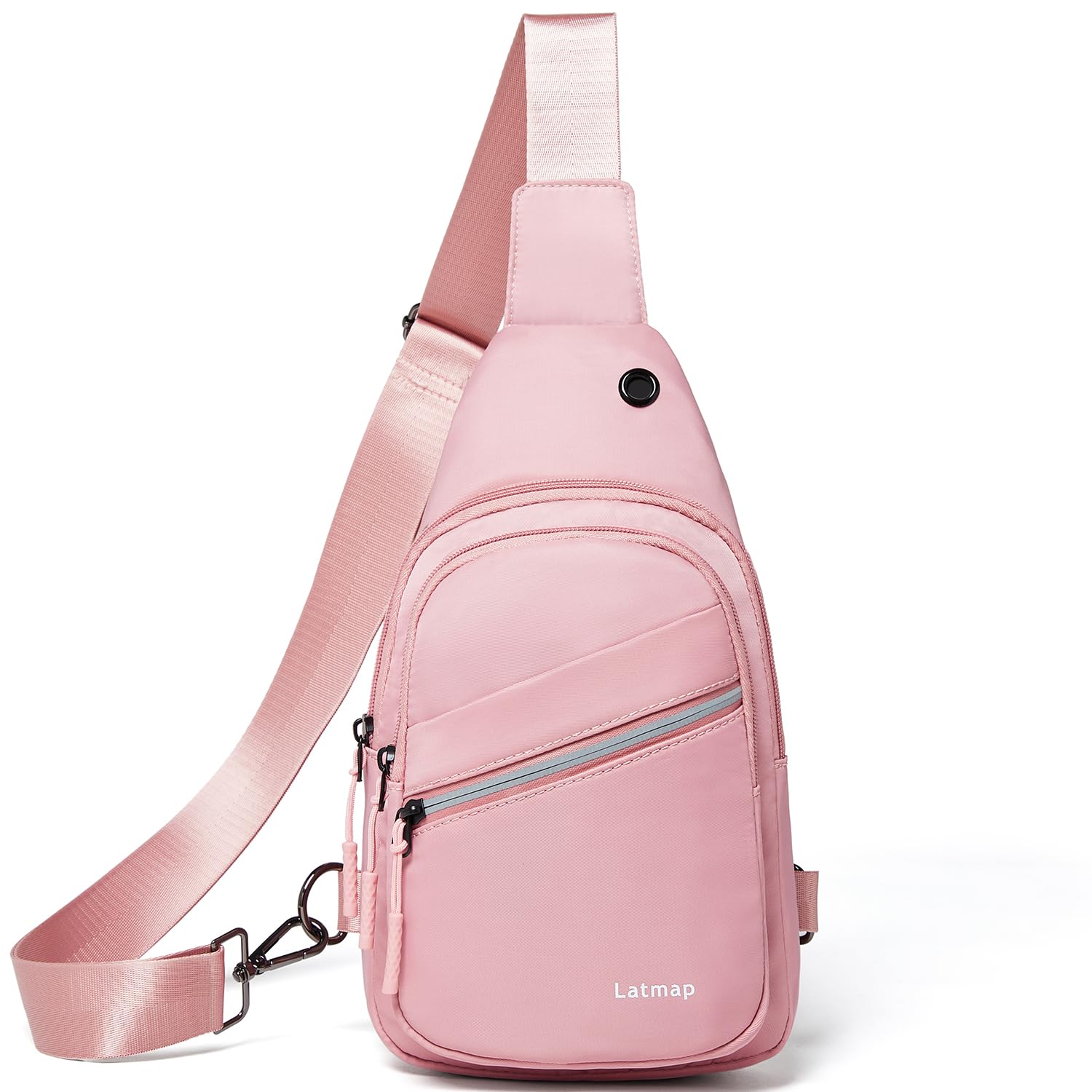 LATMAP Sling Bag For Women Faux Leather Small Casual Daypack Backpack Fanny Pack Crossbody Chest Bags Purse