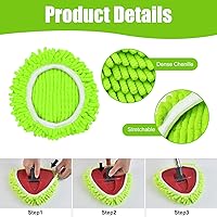 Vista 5 de Mango de cepillo de repuesto para cabezal de fregona giratoria, mango de cepillo de fregona de 4 secciones de 30 a 58 pulgadas, compatible con mango