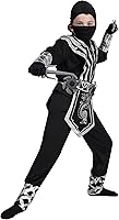 Vista 8 de Spooktacular Creations Disfraz de Halloween para niños, niños y niños pequeños, juego de accesorios Ninja para fiesta de disfraces
