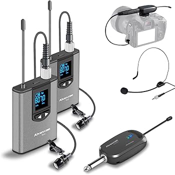 ワイヤレスピンマイク　K&F CONCEPT UHF CM-10 Amazon | Alvoxcon ワイヤレスマイク UHF ピンマイク ワイヤレス