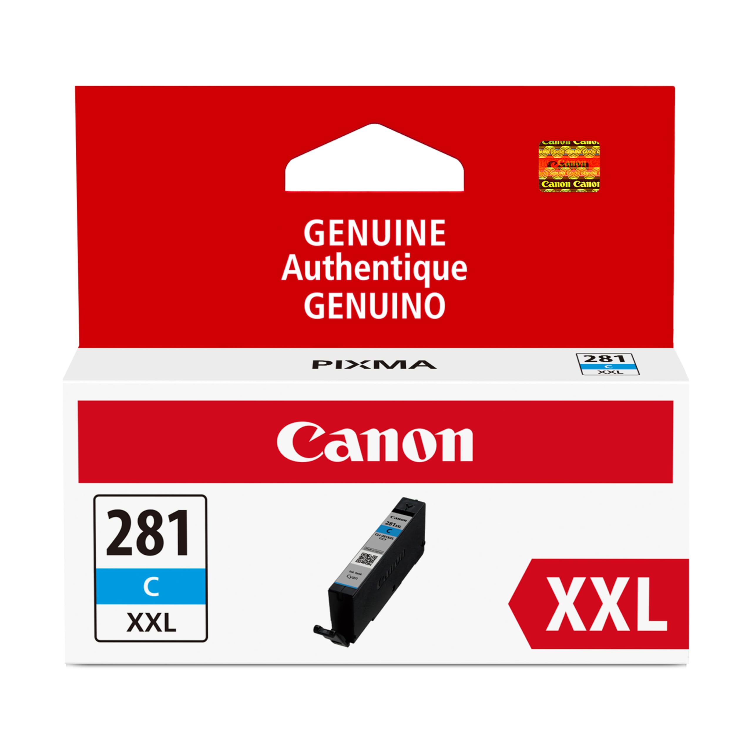 Amazon.com: Canon CLI-281 XXL Genuine Cyan Ink Tank, Compatible
