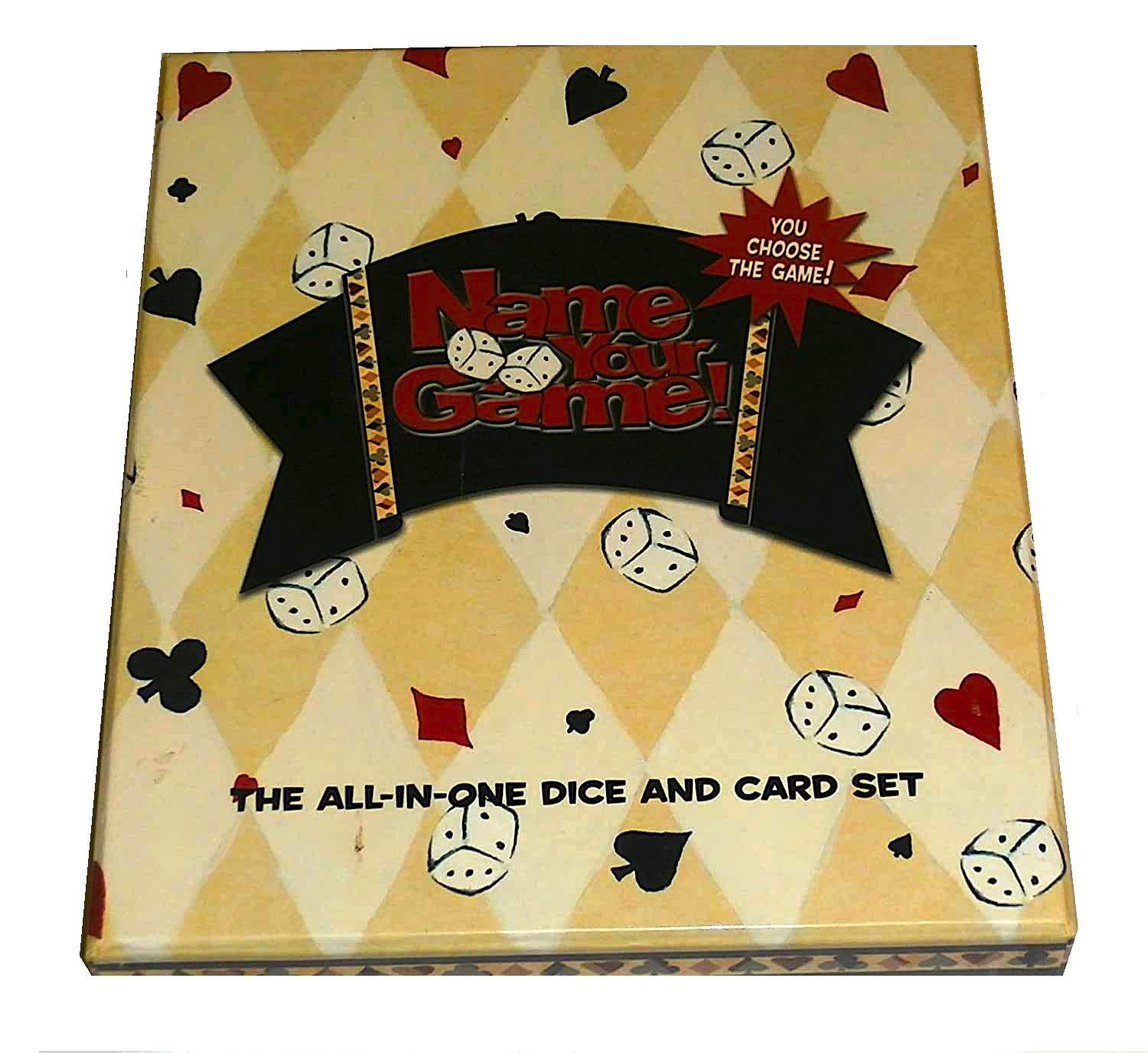 Amazon.com: CR Gibson Name Your Game - The All in One Dice and Card Set :  Toys & Games