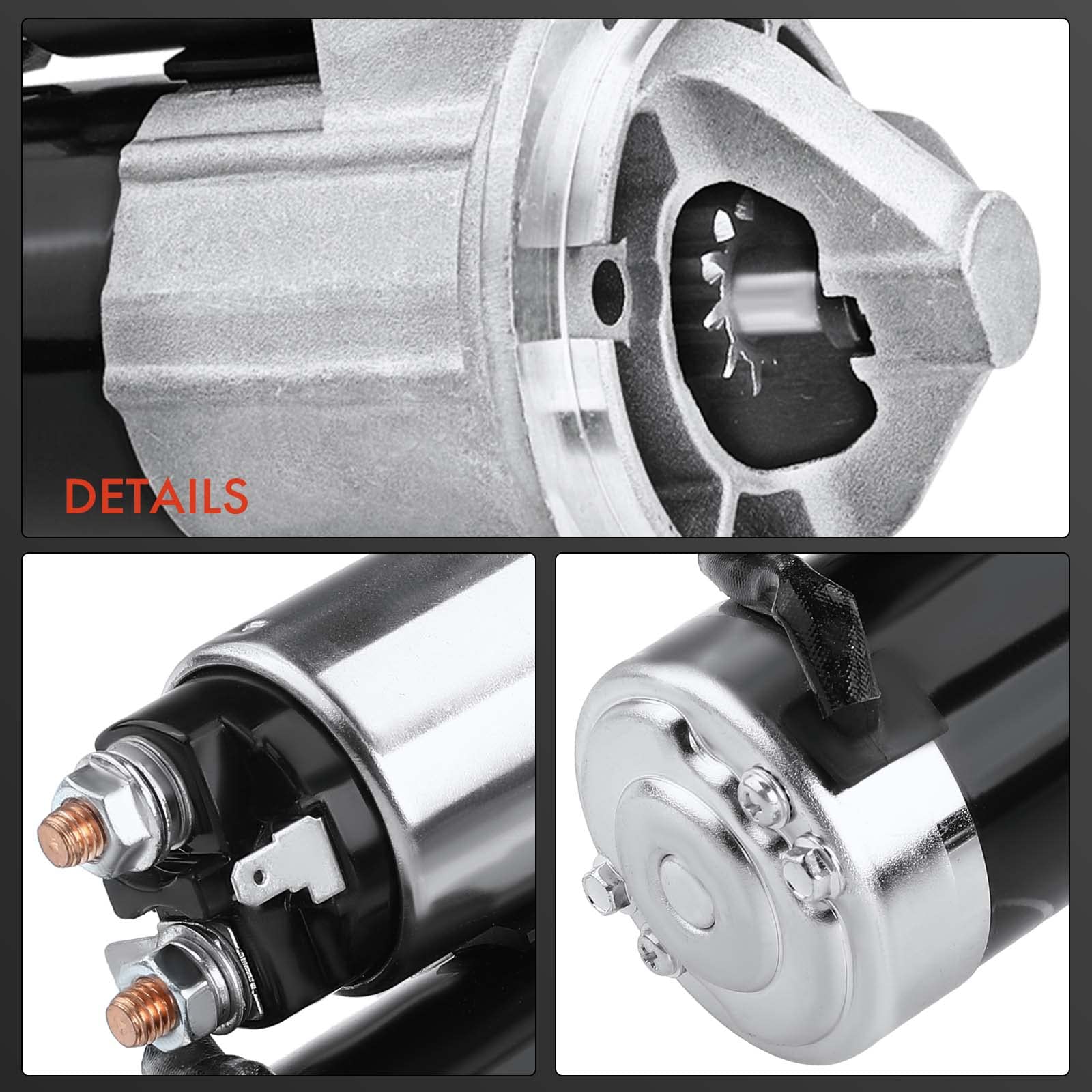 Frankberg Motore di avviamento Auto Benzina 1,2 KW/12 V/10 denti | Compatibile con Wrangler II TJ Grand Cherokee I ZG ZJ Replace# M000T91082ZC,56041012AE