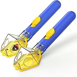 Bug Catcher for Kids with 6X Magnifier, 2 Pack STEM Educational Learning Toys Kit for Boys Girls Ages 3+, Indoor Outdoor Exploration Tool, Backyard Parks Camping, Birthday (Blue)