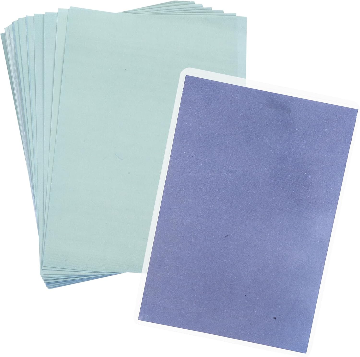 CORHAD A5 Cyanotype Sun Print Paper Kit with 32 Sheets and Clip, High Sensitivity Solar Activated Sun Printing Paper for DIY Art Crafts and Educational Projects