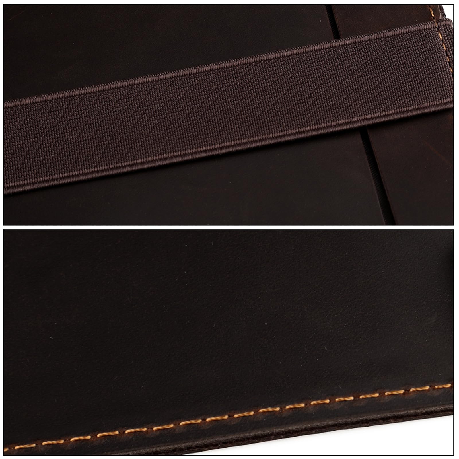 Custodia per notebook in pelle PU Texture a scomparti multipli Soluzione di archiviazione per documenti per studenti Organizzatori di documenti in pelle PU