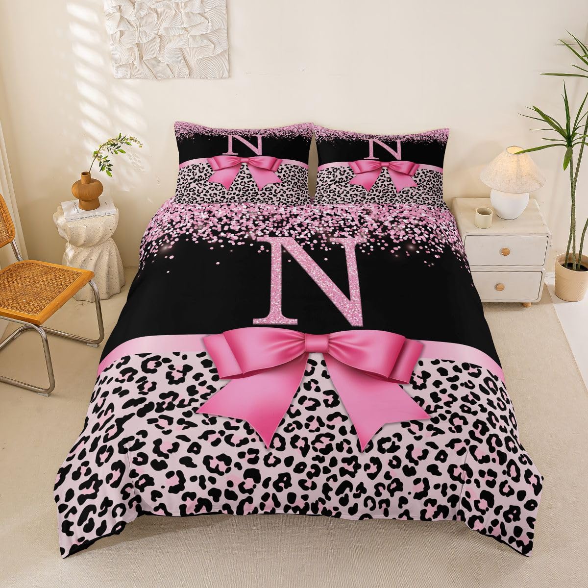 Housse de couette 200x200cm pour raviver une chambre terne parure rose