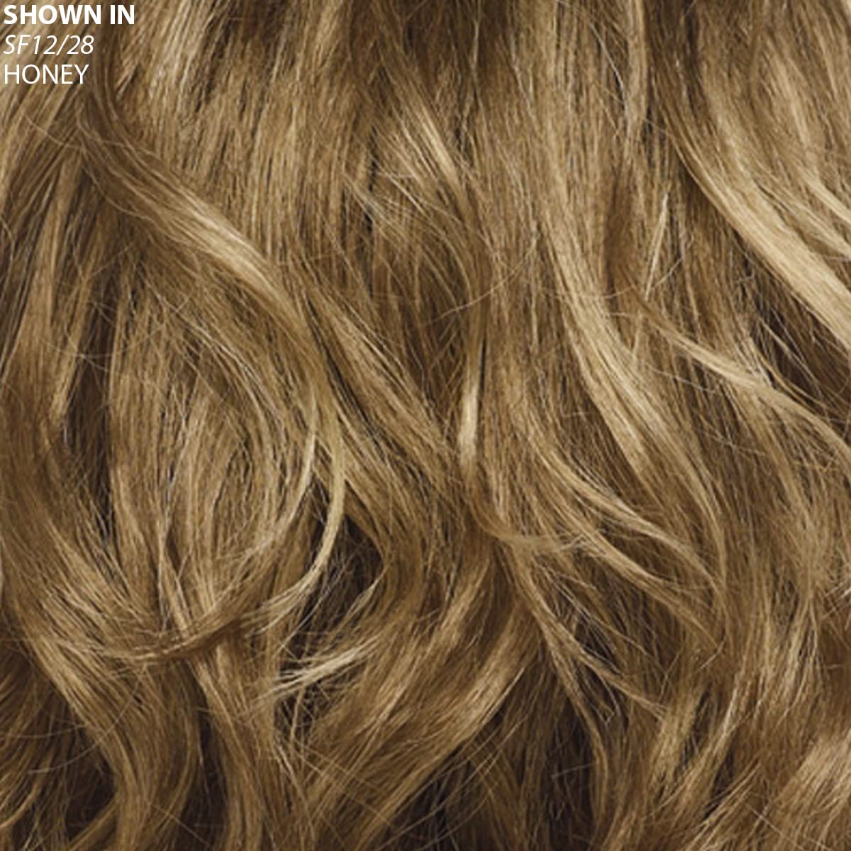 Paula Young Rosalie Wig A1410 Color 38 Medium Brown Grey Mix Mid-Length Wavy NIB Paula Young Wig ROSALIE Color: Honey NWT in Box | eBay main image 3