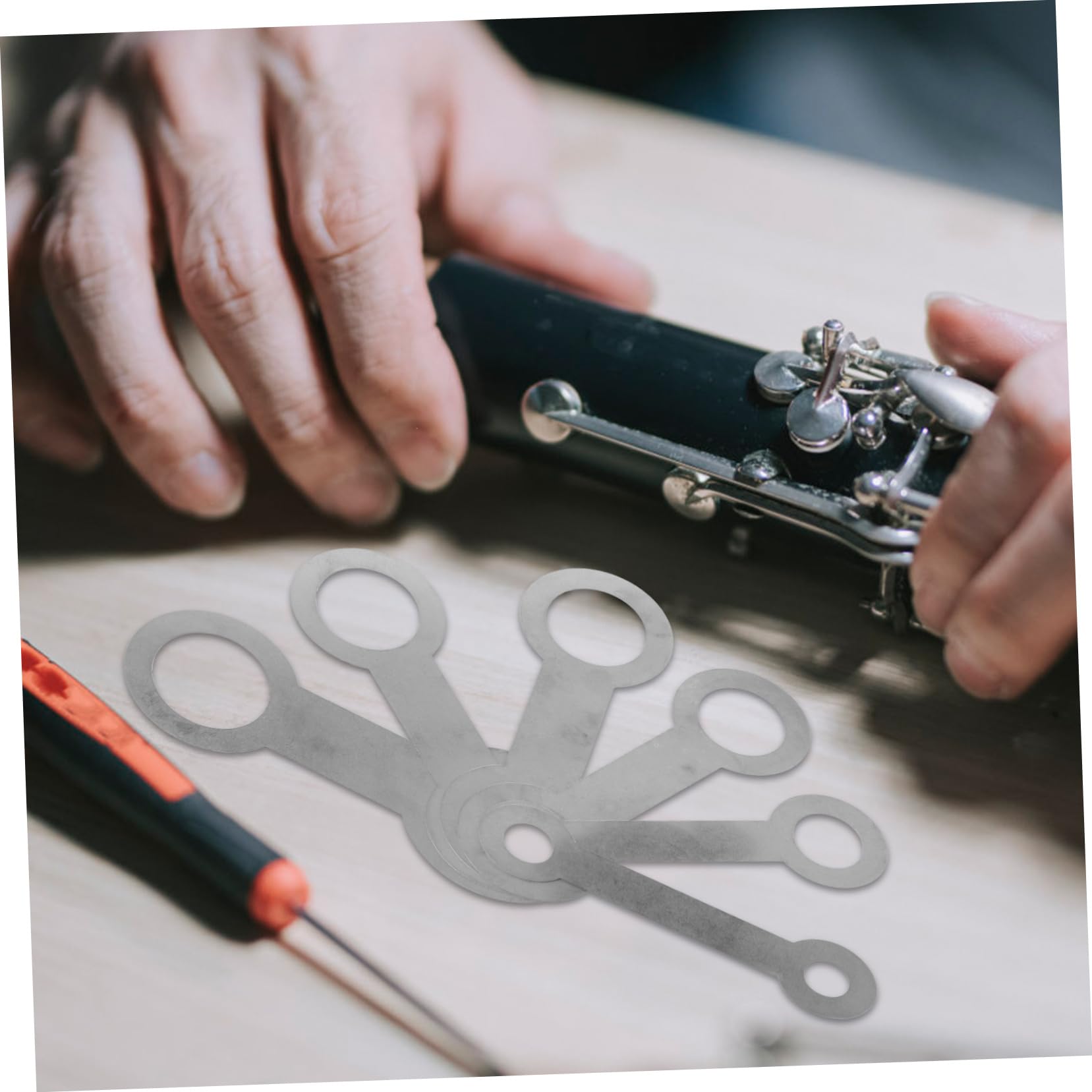 Abaodam Saxophon Reparaturset Mit Werkzeugen Für Blasinstrumente Klarinette Mundstück Reparatur Zubehör Einstellwerkzeug Spezialwerkzeug Für Musikinstrumente