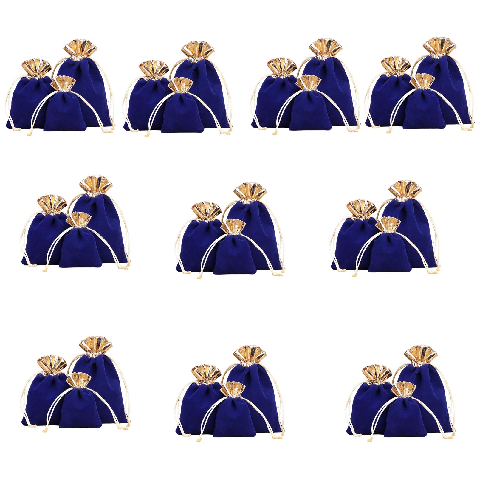 uikios Premium Velvety Jewelry Storage Pouches Featuring Secure Drawstring Closure Ideal for Protecting Valuables During Home Use and Travel Velvety Drawstring Pouches