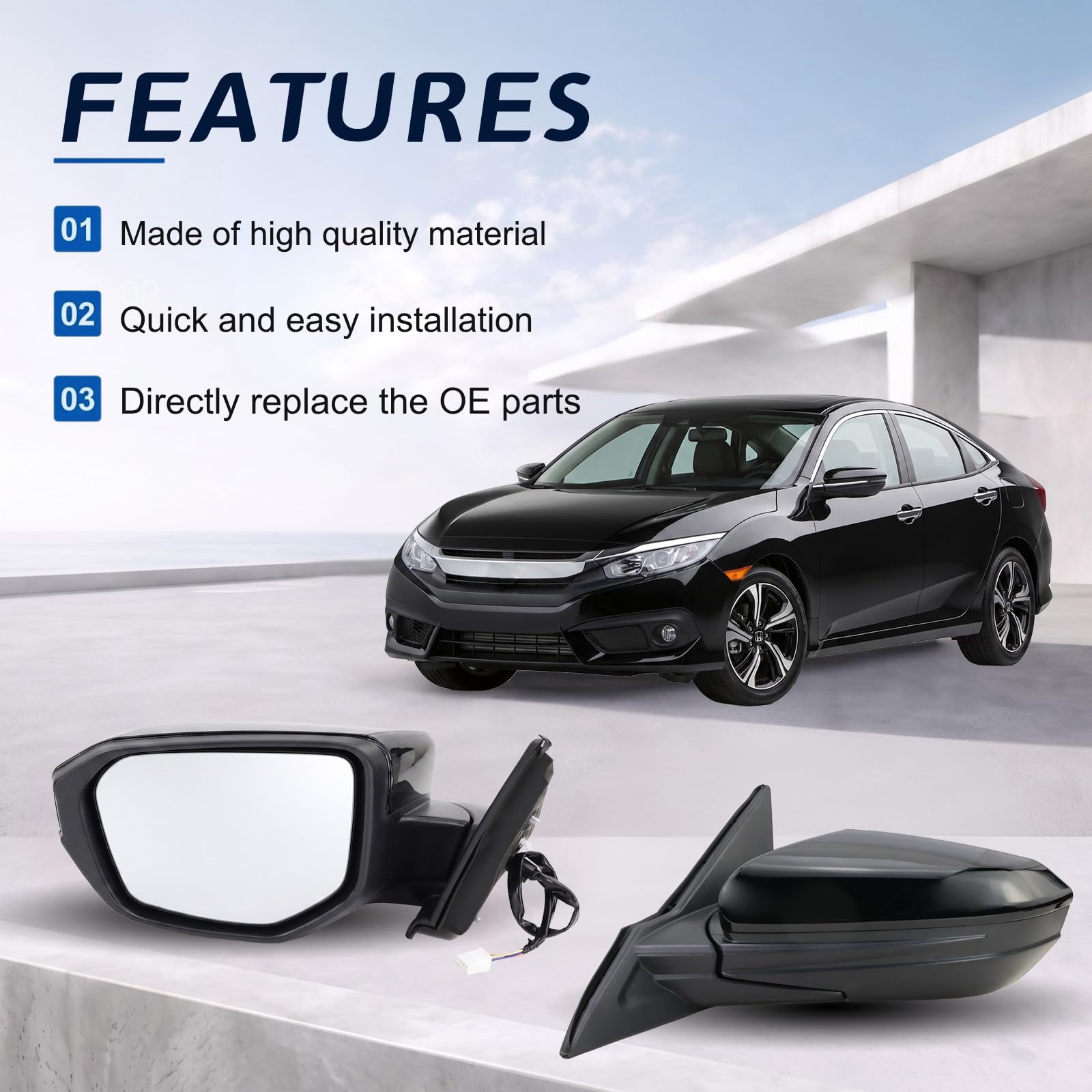 Amazon.com: Lqito Left Driver Side Door Mirror For 2016-2021 HONDA