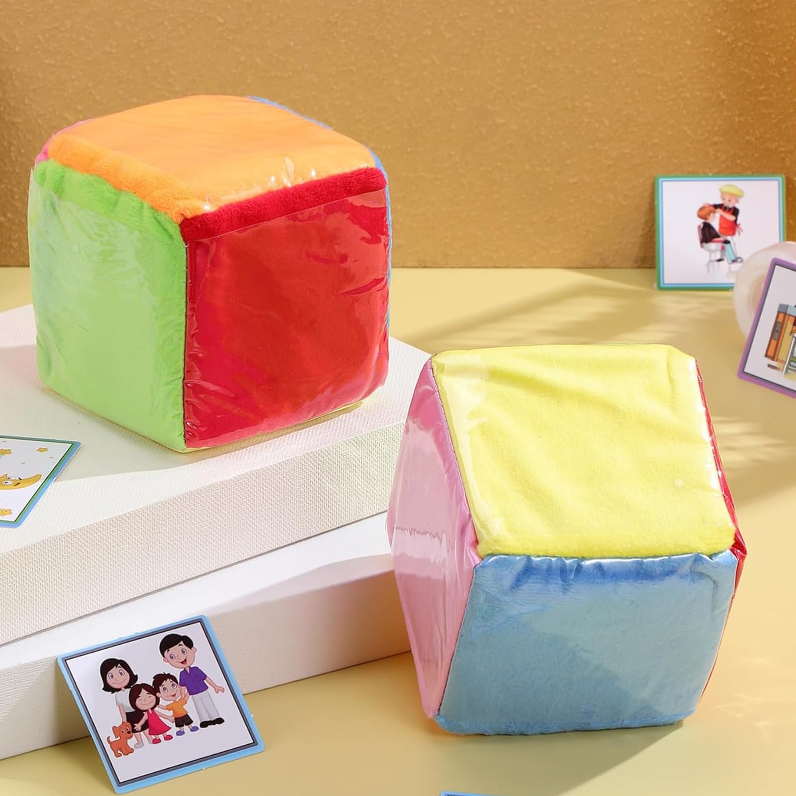 Schaumstoff Würfel Set - 52-teilig Mit Karten Für Kindergarten & Vorschule