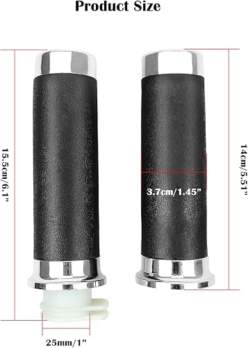 Miniatura 6 de Empuñadura de mano para motocicleta de 1 pulgada y 0.984 in para Honda VT XVS Shadow 400/600/750, empuñaduras de manillar para cable de acelerador