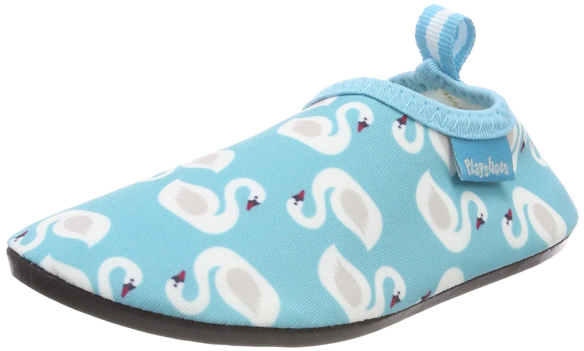 Playshoes Dziewczęce klapki kąpielowe buty do wody łabędzie, turkusowy, 24/25 EU