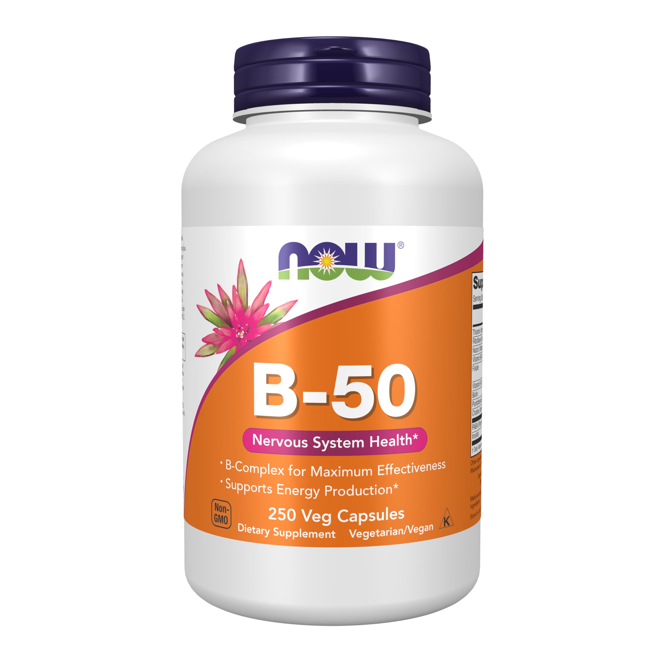 NOW Vitamin B-50 mg,250 Veg Capsules